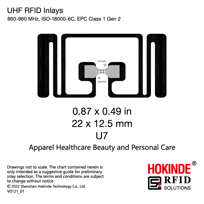 RFID Tag Smartrac ShortDipole NXP Ucode 9