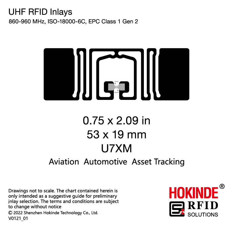 RFID Tag Smartrac ShortDipole NXP Ucode 9