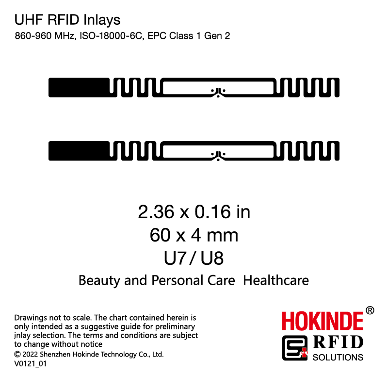 RFID Tag Smartrac ShortDipole NXP Ucode 8